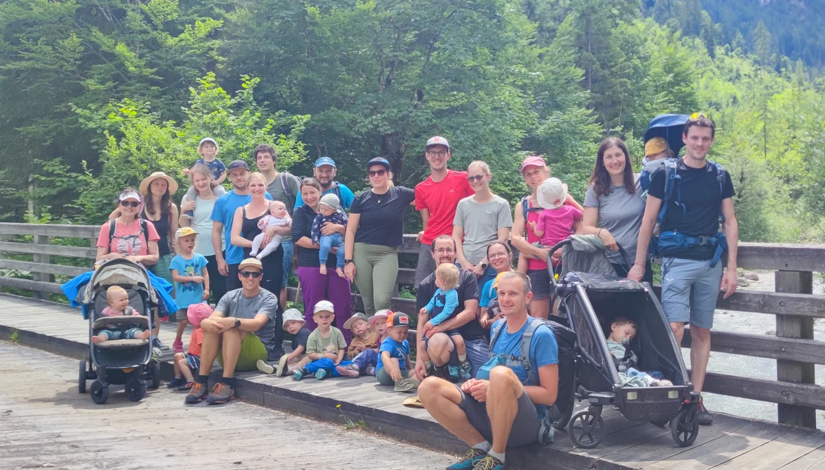 Wanderung Steinzeitweg Familiengruppe | © DAV Laufen