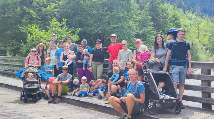 Wanderung Steinzeitweg Familiengruppe | © DAV Laufen