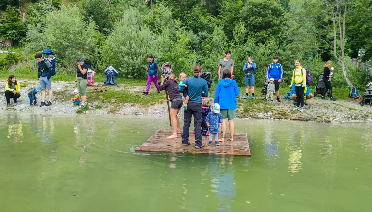 Wanderung Steinzeitweg Familiengruppe | © DAV Laufen