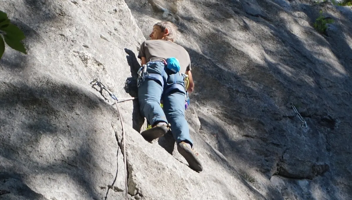 Klettern am Katastrophenfels bei Schneizlreuth | © DAV Laufen