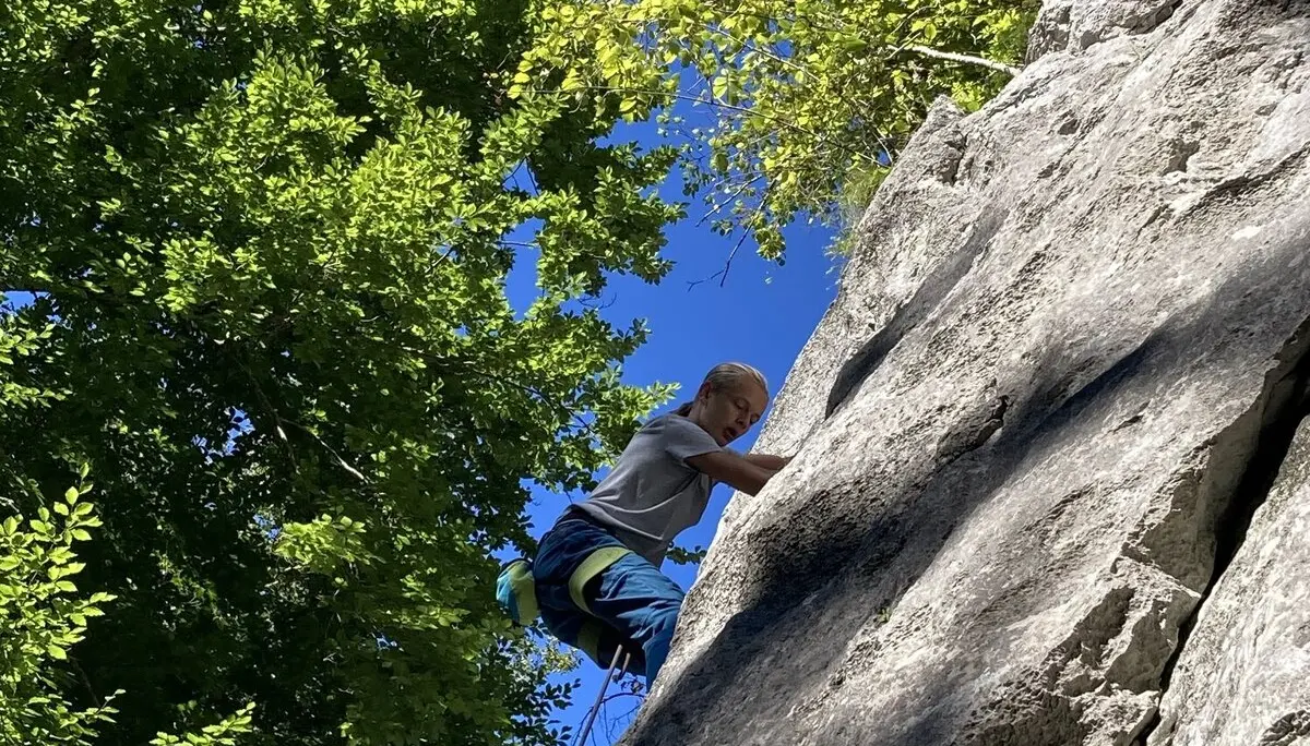 Klettern am Katastrophenfels bei Schneizlreuth | © DAV Laufen