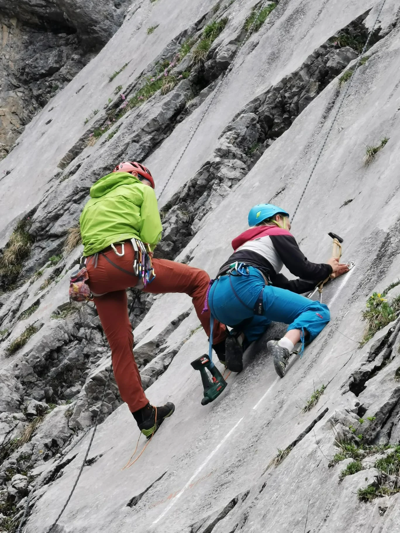 Bericht Laufener Hütte Kontrolle Klettergarten | © DAV Laufen