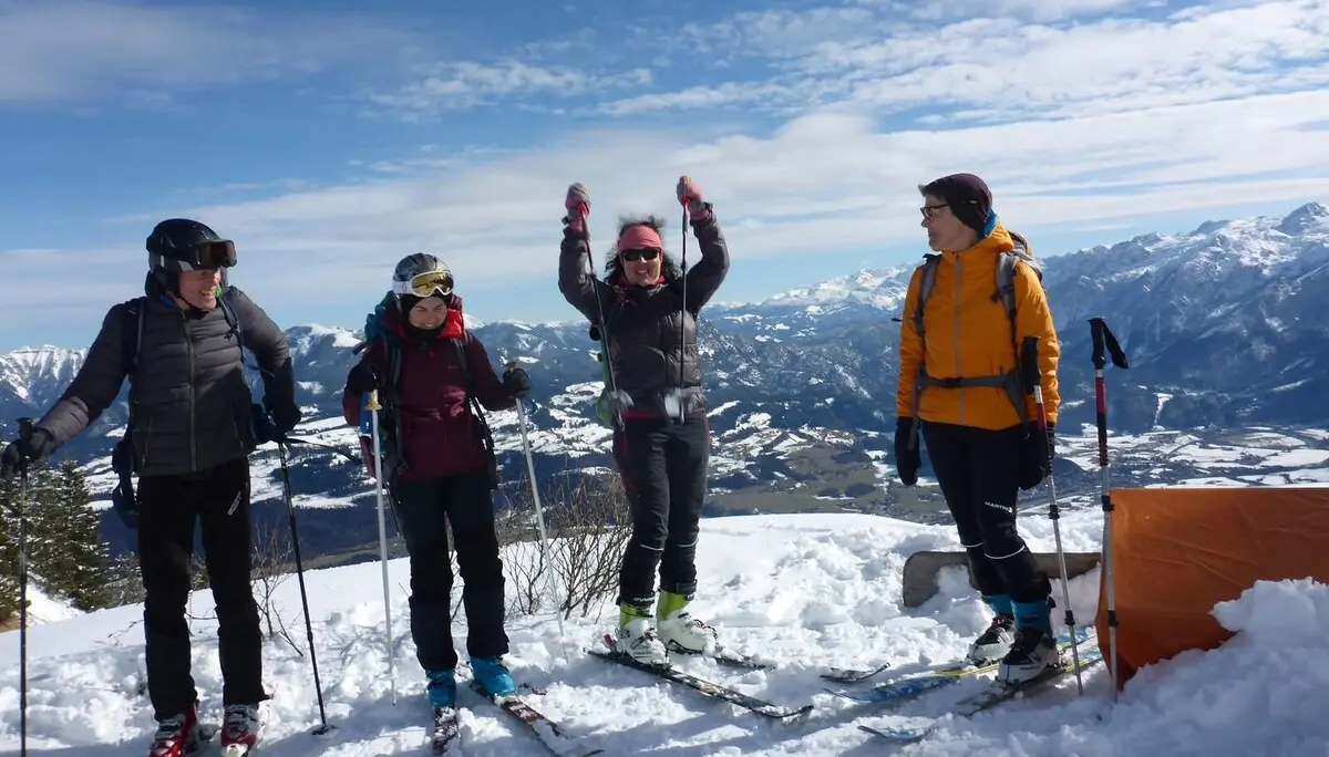 Seniorenskitour auf das Rossfeld | © DAV Laufen