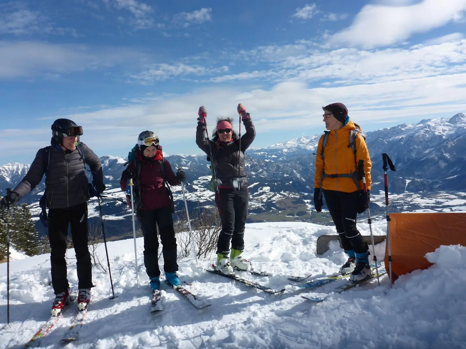 Seniorenskitour auf das Rossfeld | © DAV Laufen