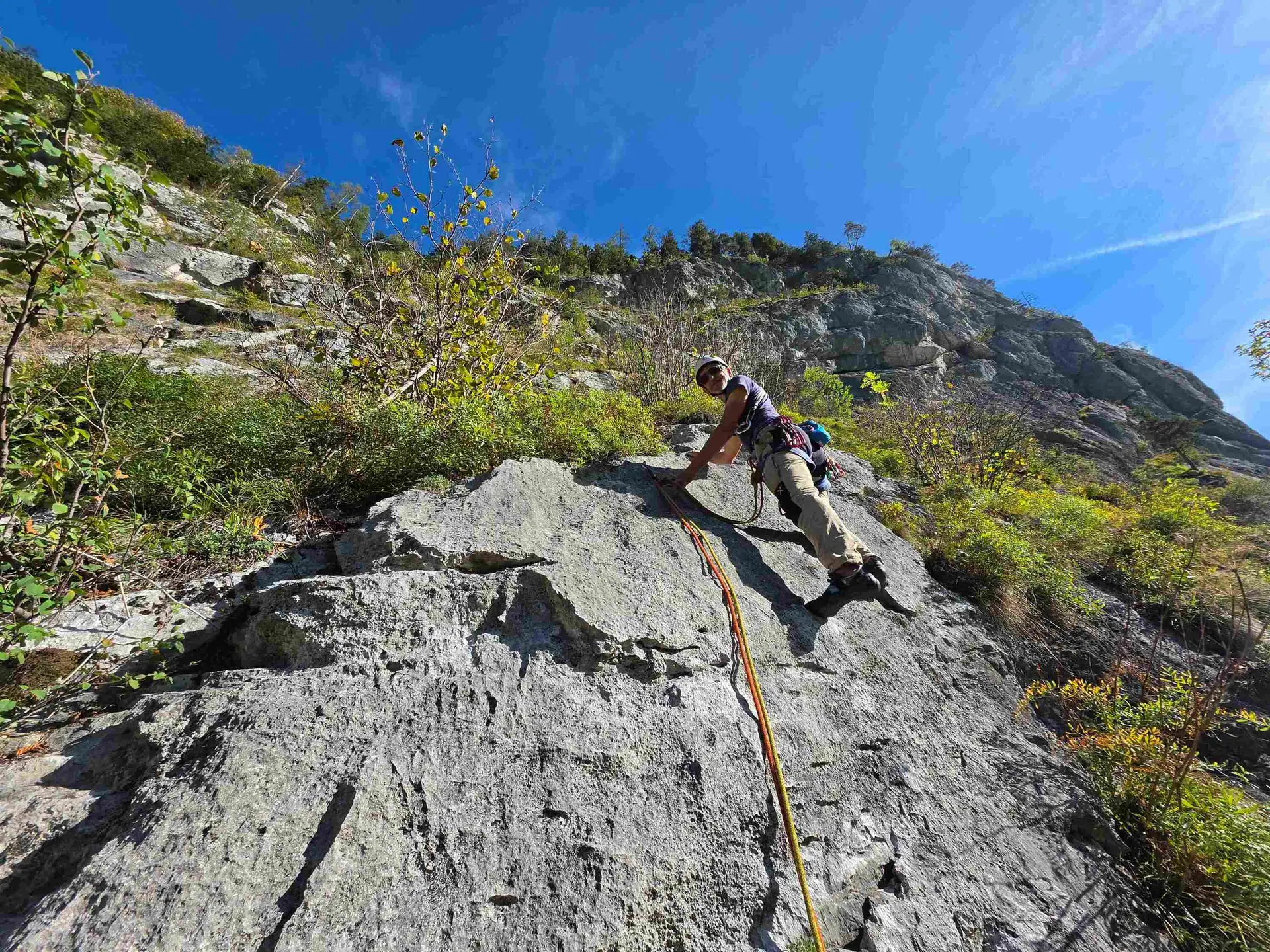 Klettern in Hohlwegen | © DAV Laufen