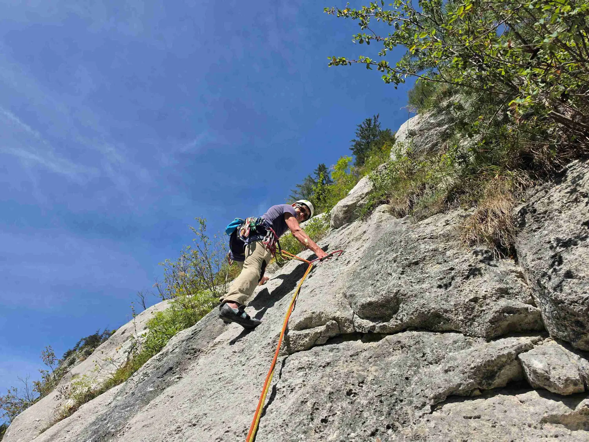 Klettern in Hohlwegen | © DAV Laufen