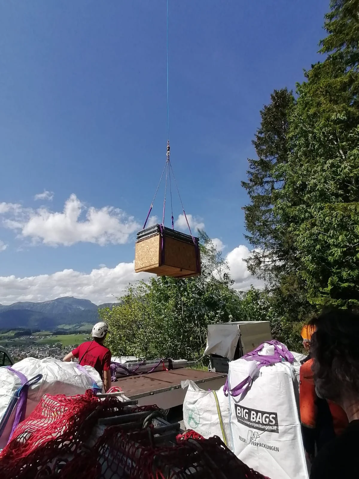 Hubschrauberversorgung  | © DAV Laufen