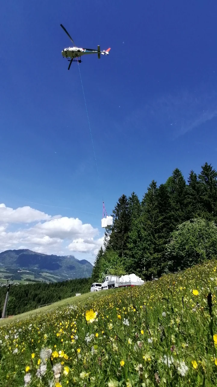 Hubschrauberversorgung  | © DAV Laufen