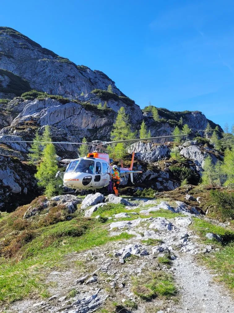 Hubschrauberversorgung  | © DAV Laufen