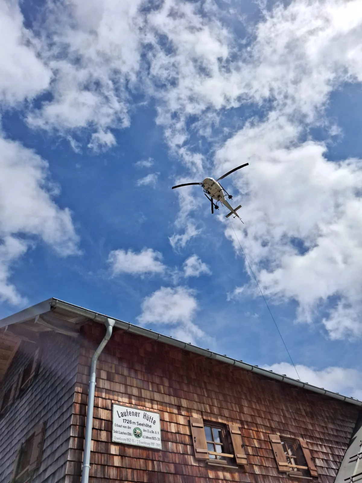 Hubschrauberversorgung  | © DAV Laufen