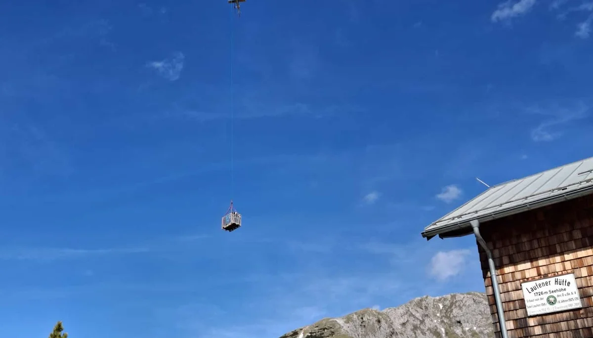 Hubschrauberversorgung  | © DAV Laufen