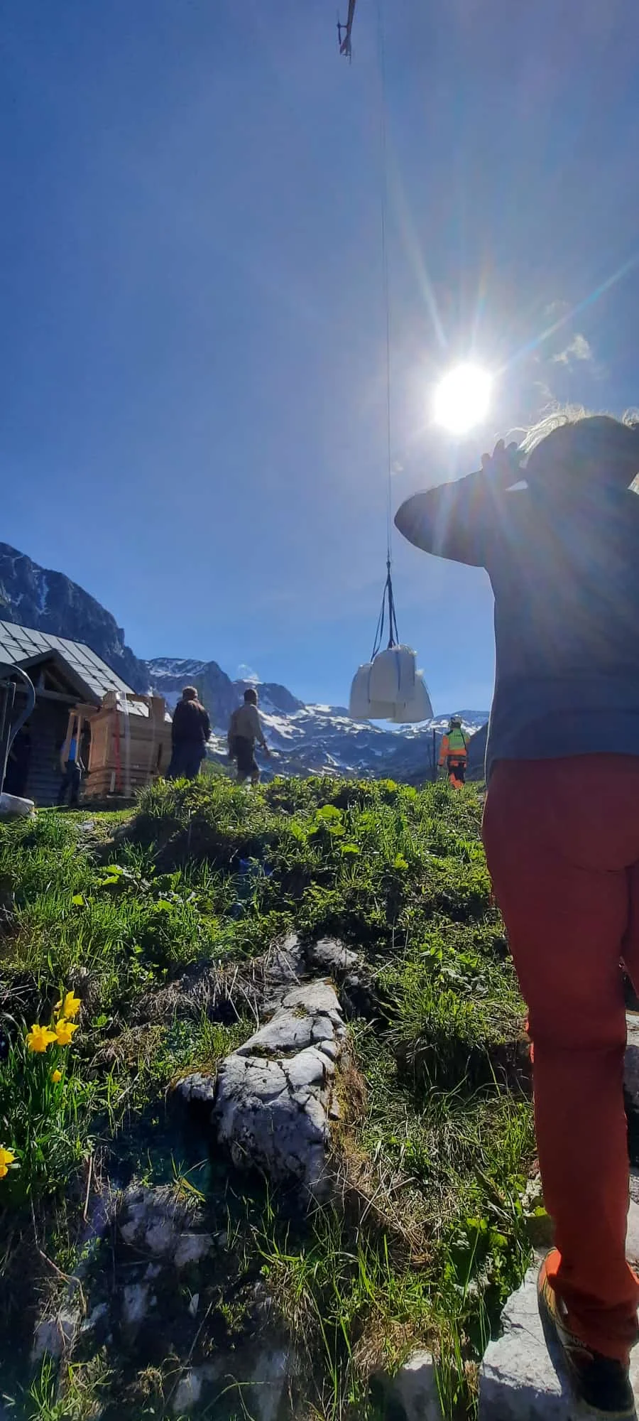 Hubschrauberversorgung  | © DAV Laufen