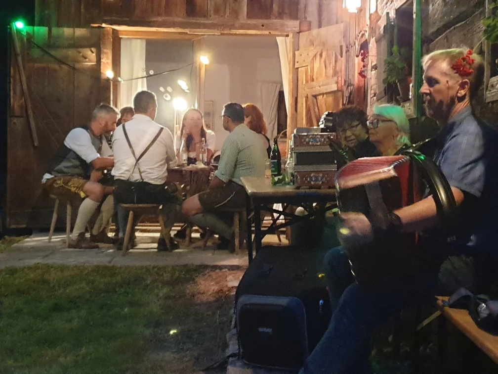 Geselliger Hoagart beim Poidai | © DAV Laufen