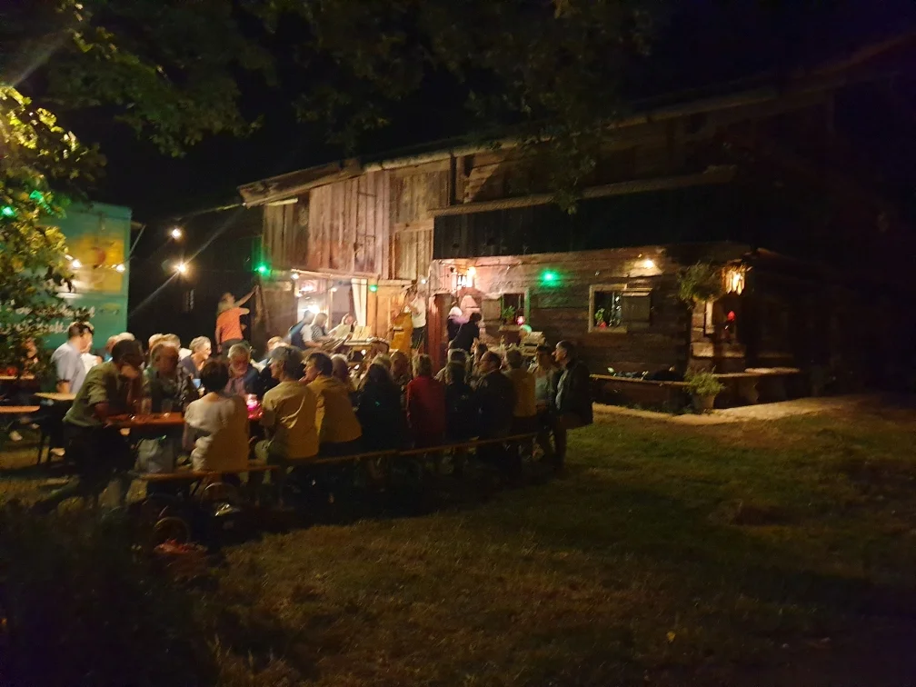 Geselliger Hoagart beim Poidai | © DAV Laufen