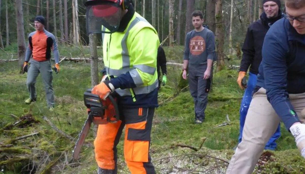 Holzmachen beim Toni in der Lebenau für die Laufener Hüttn | © DAV Laufen