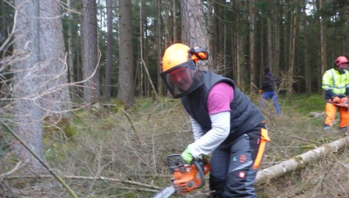 Holzmachen beim Toni in der Lebenau für die Laufener Hüttn | © DAV Laufen