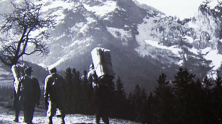 Aufstieg (angebl. 1916, Fotograf unbekannt), Quelle: Josef Bernauer | © Fotograf unbekannt), Quelle: Josef Bernauer