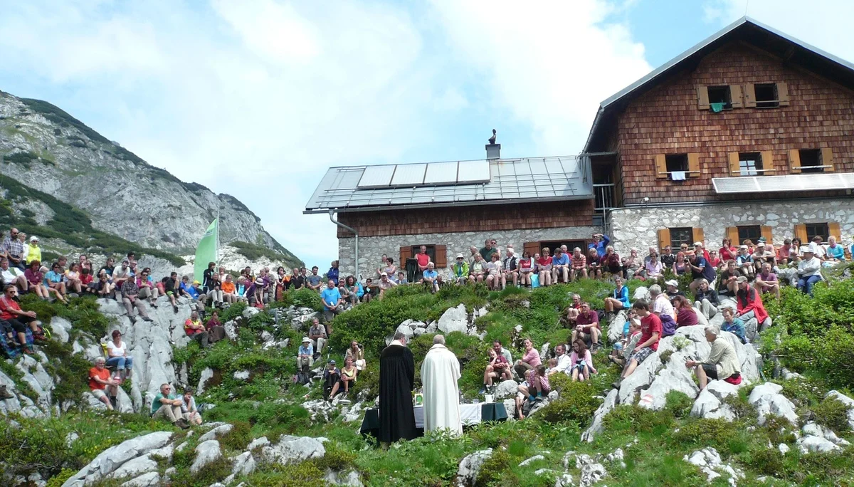 Bergmesse auf der Laufener Hütte | © DAV Laufen