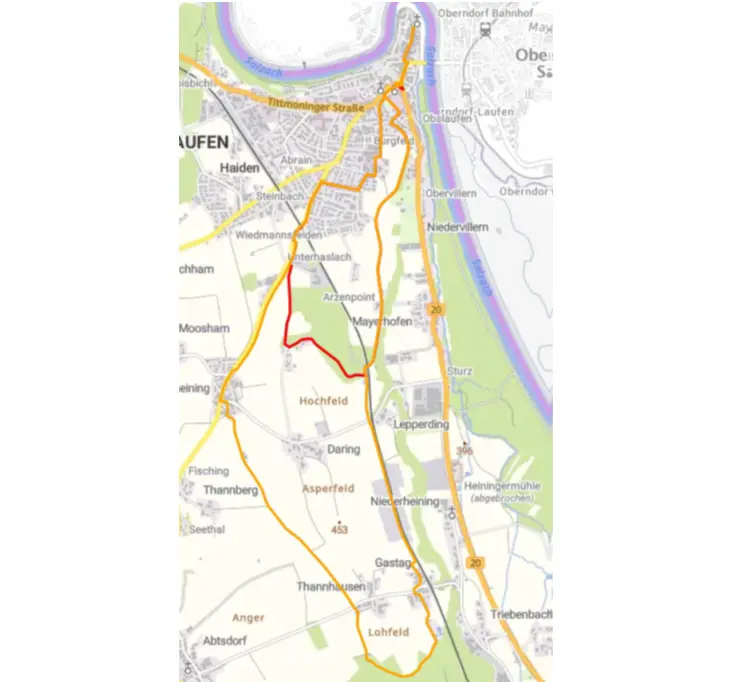 Solimarsch Strecke  | © DAV Laufen